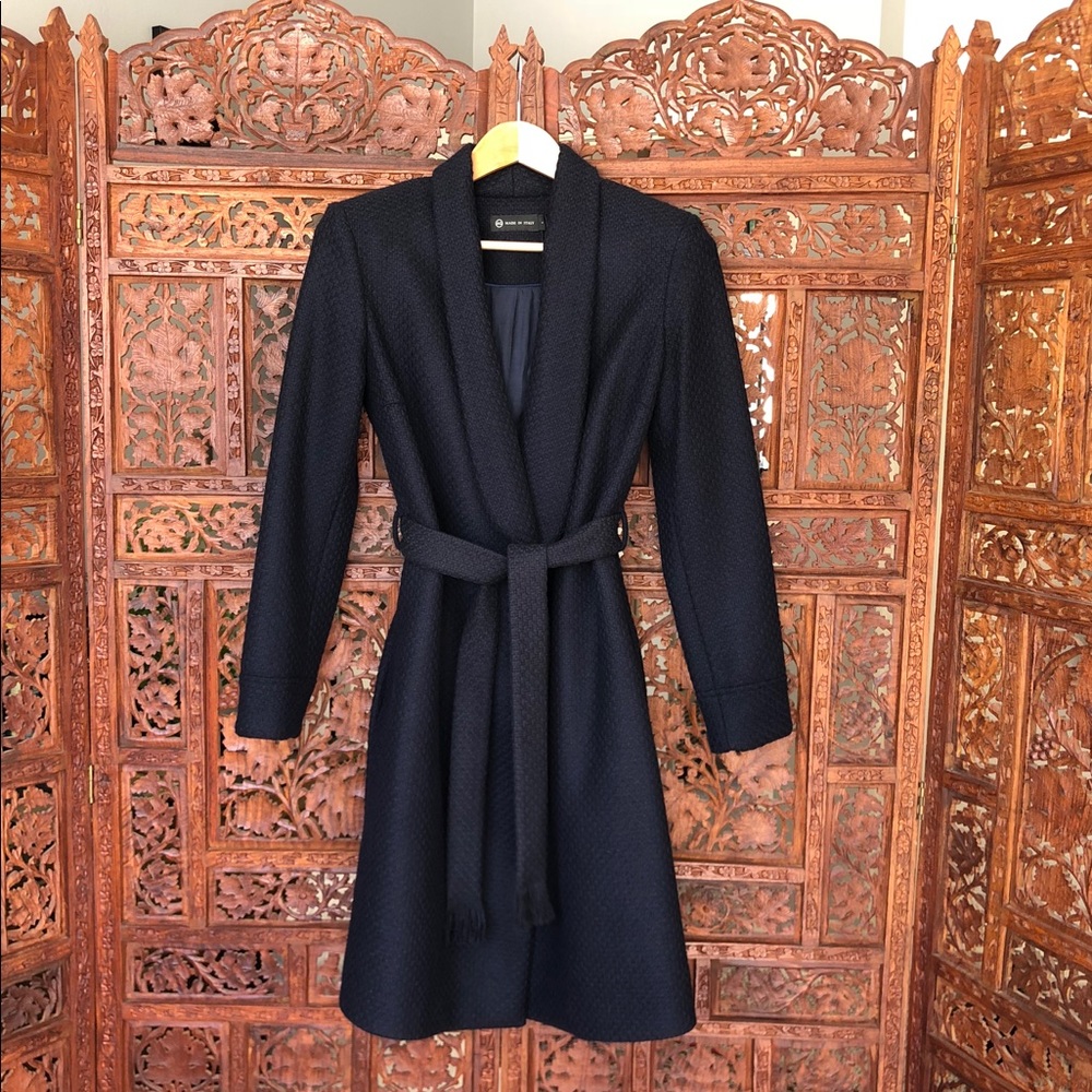 SOLD - AG Adriano Goldschmied - Wrap wool coat